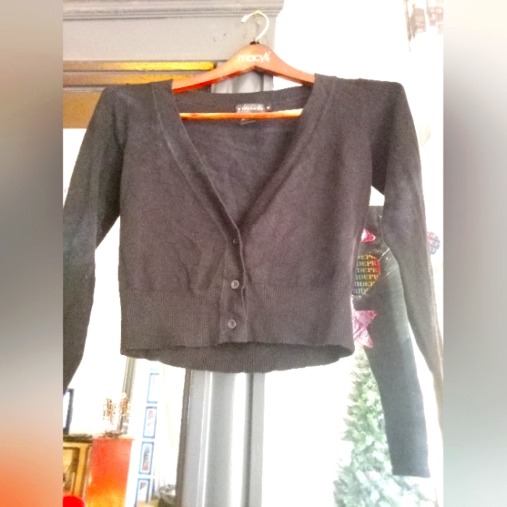 Rampage Black Women's Half Button Up Sweater